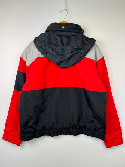 【現状渡し品】【メンズ】 St.John's Bay セントジョンズベイ Color Block Nylon Jacket カラーブロックナイロンジャケット アウター 146-260809-SH-12-hon サイズ：L カラー：レッド ブラック グレー 万代Net店