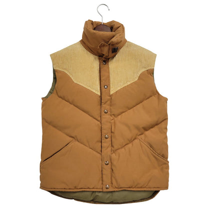 【中古品】【メンズ】 BRANDON COLORADO USA製 DOWN VEST ダウン ベスト アウター 146-260816-kh-04-izu サイズ：S カラー：ブラウン×ベージュ 万代Net店