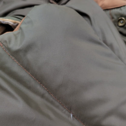 【中古品】【メンズ】 BRANDON COLORADO USA製 DOWN VEST ダウン ベスト アウター 146-260816-kh-04-izu サイズ：S カラー：ブラウン×ベージュ 万代Net店