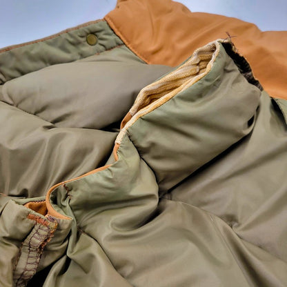 【中古品】【メンズ】 BRANDON COLORADO USA製 DOWN VEST ダウン ベスト アウター 146-260816-kh-04-izu サイズ：S カラー：ブラウン×ベージュ 万代Net店