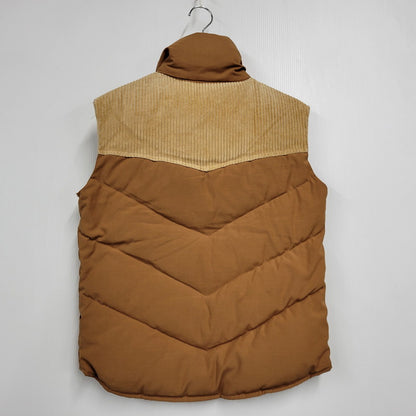 【中古品】【メンズ】 BRANDON COLORADO USA製 DOWN VEST ダウン ベスト アウター 146-260816-kh-04-izu サイズ：S カラー：ブラウン×ベージュ 万代Net店