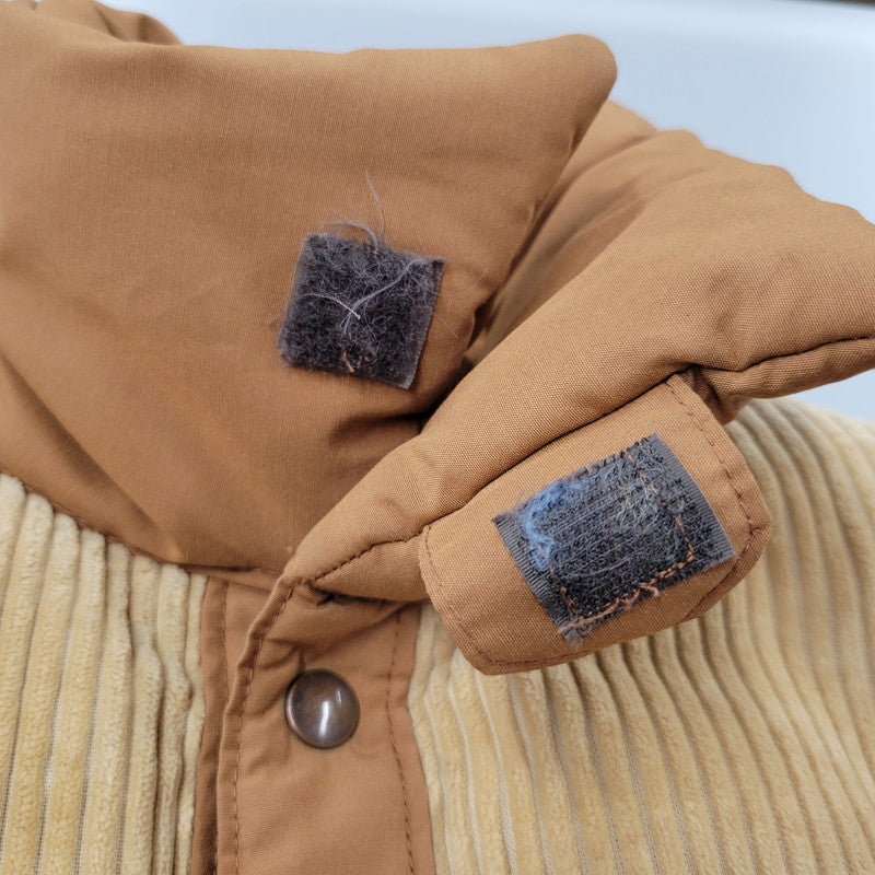 【中古品】【メンズ】 BRANDON COLORADO USA製 DOWN VEST ダウン ベスト アウター 146-260816-kh-04-izu サイズ：S カラー：ブラウン×ベージュ 万代Net店