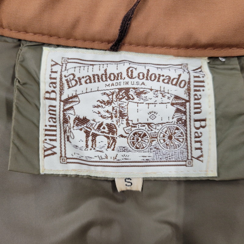 【中古品】【メンズ】 BRANDON COLORADO USA製 DOWN VEST ダウン ベスト アウター 146-260816-kh-04-izu サイズ：S カラー：ブラウン×ベージュ 万代Net店