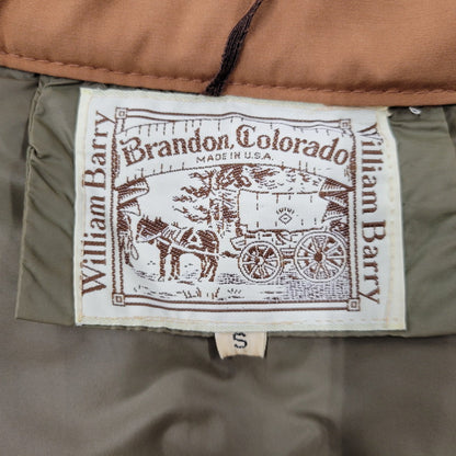 【中古品】【メンズ】 BRANDON COLORADO USA製 DOWN VEST ダウン ベスト アウター 146-260816-kh-04-izu サイズ：S カラー：ブラウン×ベージュ 万代Net店