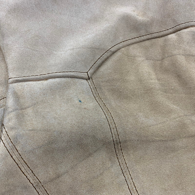 【現状渡し品】【メンズ】 PIONEER WEAR パイオニアウエアー SUEDE LEATHER BOA JACKET スエードレザー ボアジャケット 勲章タグ 146-260822-as-07-izu サイズ：38 カラー：ベージュ 万代Net店