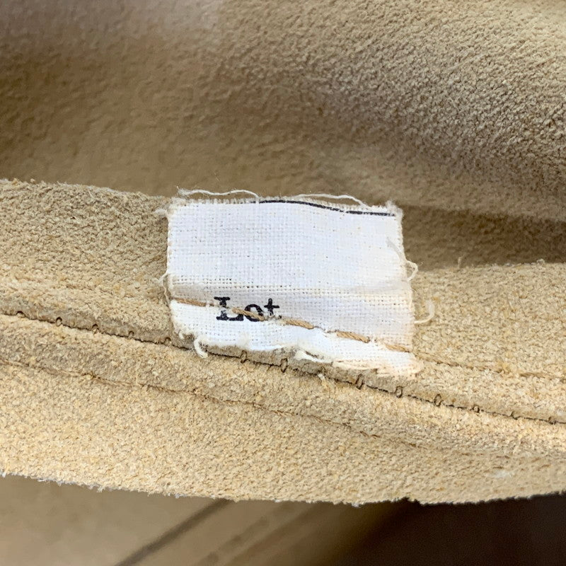 【現状渡し品】【メンズ】 PIONEER WEAR パイオニアウエアー SUEDE LEATHER BOA JACKET スエードレザー ボアジャケット 勲章タグ 146-260822-as-07-izu サイズ：38 カラー：ベージュ 万代Net店
