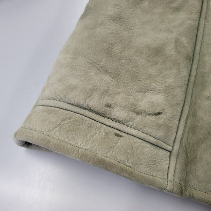 【中古品】【メンズ】 CANTERBURY カンタベリー DOUBLE FACE SHEARLING LEATHER SUEDE MOUTON DUFFEL COAT ダブルフェイス シェアリング レザー スエード マウンテンダッフルコート 146-260718-as-13-izu サイズ：14 カラー：グリーン 万代Net店