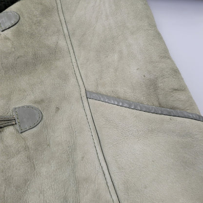 【中古品】【メンズ】 CANTERBURY カンタベリー DOUBLE FACE SHEARLING LEATHER SUEDE MOUTON DUFFEL COAT ダブルフェイス シェアリング レザー スエード マウンテンダッフルコート 146-260718-as-13-izu サイズ：14 カラー：グリーン 万代Net店