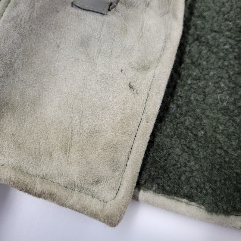 【中古品】【メンズ】 CANTERBURY カンタベリー DOUBLE FACE SHEARLING LEATHER SUEDE MOUTON DUFFEL COAT ダブルフェイス シェアリング レザー スエード マウンテンダッフルコート 146-260718-as-13-izu サイズ：14 カラー：グリーン 万代Net店