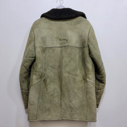 【中古品】【メンズ】 CANTERBURY カンタベリー DOUBLE FACE SHEARLING LEATHER SUEDE MOUTON DUFFEL COAT ダブルフェイス シェアリング レザー スエード マウンテンダッフルコート 146-260718-as-13-izu サイズ：14 カラー：グリーン 万代Net店