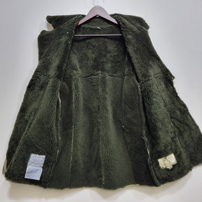 【中古品】【メンズ】 CANTERBURY カンタベリー DOUBLE FACE SHEARLING LEATHER SUEDE MOUTON DUFFEL COAT ダブルフェイス シェアリング レザー スエード マウンテンダッフルコート 146-260718-as-13-izu サイズ：14 カラー：グリーン 万代Net店