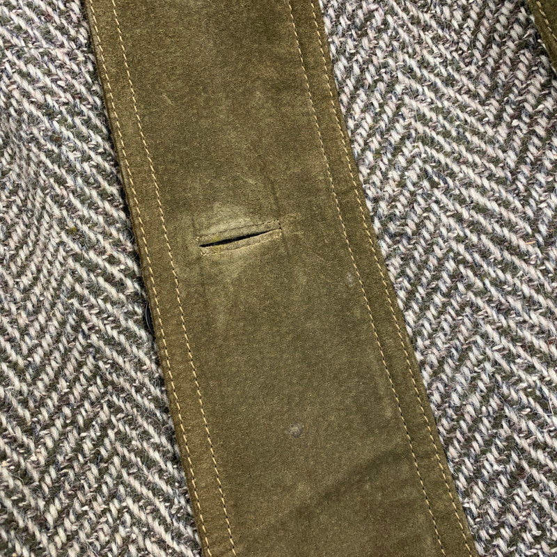 【中古品】【メンズ】 BELL MAXIM ベルマキシム 616 切替 SUEDE WOOL JACKET スウェード ウール ジャケット アウター 146-260905-cs-21-izu サイズ：M カラー：カーキ 万代Net店