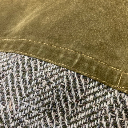 【中古品】【メンズ】 BELL MAXIM ベルマキシム 616 切替 SUEDE WOOL JACKET スウェード ウール ジャケット アウター 146-260905-cs-21-izu サイズ：M カラー：カーキ 万代Net店