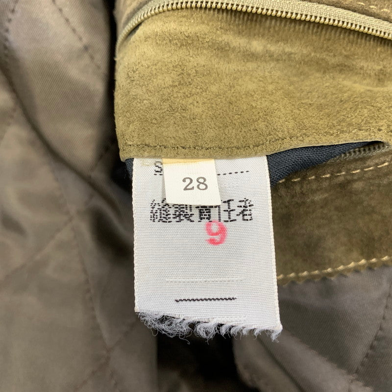 【中古品】【メンズ】 BELL MAXIM ベルマキシム 616 切替 SUEDE WOOL JACKET スウェード ウール ジャケット アウター 146-260905-cs-21-izu サイズ：M カラー：カーキ 万代Net店