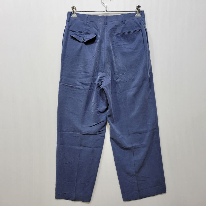 【中古品】【メンズ】 CHRISTIAN DIOR MONSIEUR クリスチャン ディオール ムッシュ 2-TUCK LINEN PANTS 2タック リネンパンツ 157-260718-as-31-izu サイズ：82 カラー：ブルー 万代Net店