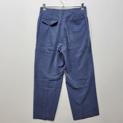 【中古品】【メンズ】 CHRISTIAN DIOR MONSIEUR クリスチャン ディオール ムッシュ 2-TUCK LINEN PANTS 2タック リネンパンツ 157-260718-as-31-izu サイズ：82 カラー：ブルー 万代Net店