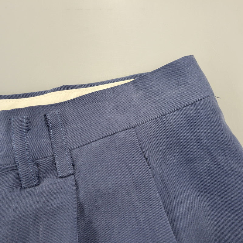 【中古品】【メンズ】 CHRISTIAN DIOR MONSIEUR クリスチャン ディオール ムッシュ 2-TUCK LINEN PANTS 2タック リネンパンツ 157-260718-as-31-izu サイズ：82 カラー：ブルー 万代Net店
