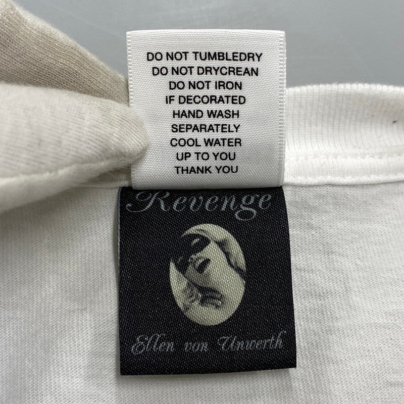 【中古品】【メンズ】 WACKO MARIA×ELLEN VON UNWERTH ワコマリア エレン フォン アンワース 25SS WASHED HEAVY WEIGHT T-SHIRT (TYPE-1) ウォッシュド ヘビー ウェイト Tシャツ トップス 半袖 142-260730-cs-11-izu サイズ：L カラー：ホワイト 万代Net店