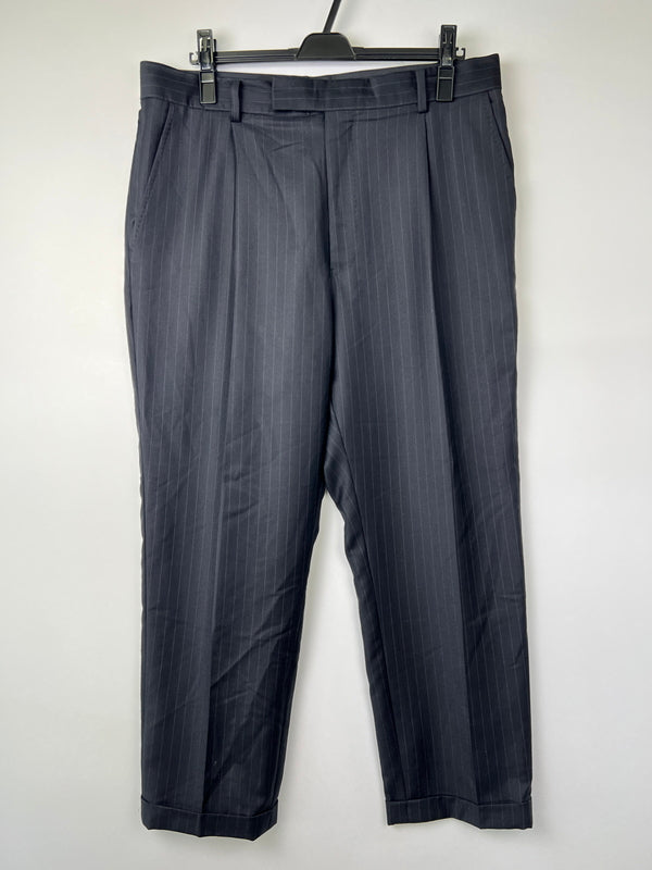 【現状渡し品】【メンズ】 WACKO MARIA ワコマリア × ERMENEGILDO ZEGNA エルメネジルド・ゼニア 別注 コラボ PLEATED TROUSERS ( TYPE-2 ) プレーテッド トラウザーズ ボトムス パンツ スラックス 158-260801-kk-28-hon サイズ：XL カラー：BLACK 万代Net店