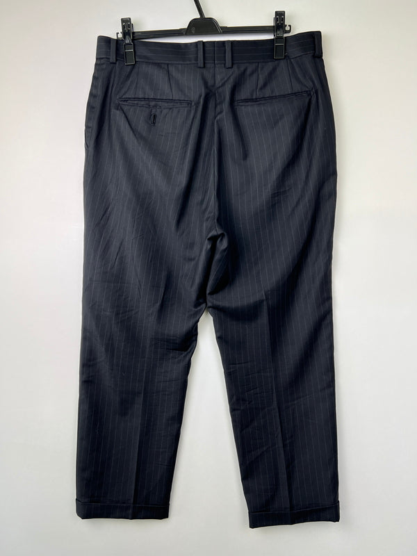 【現状渡し品】【メンズ】 WACKO MARIA ワコマリア × ERMENEGILDO ZEGNA エルメネジルド・ゼニア 別注 コラボ PLEATED TROUSERS ( TYPE-2 ) プレーテッド トラウザーズ ボトムス パンツ スラックス 158-260801-kk-28-hon サイズ：XL カラー：BLACK 万代Net店