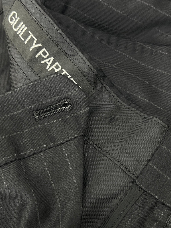 【現状渡し品】【メンズ】 WACKO MARIA ワコマリア × ERMENEGILDO ZEGNA エルメネジルド・ゼニア 別注 コラボ PLEATED TROUSERS ( TYPE-2 ) プレーテッド トラウザーズ ボトムス パンツ スラックス 158-260801-kk-28-hon サイズ：XL カラー：BLACK 万代Net店