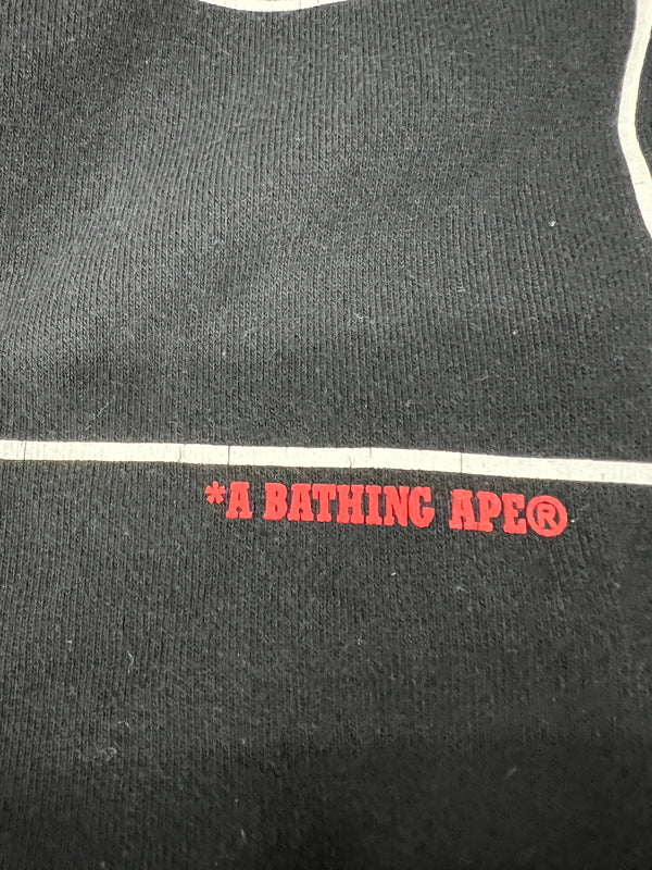 【中古品】【メンズ】 A BATHING APE アベイシングエイプ Tuxedo Sweatshirt タキシードスウェットシャツ トップス 142-260808-SH-23-hon サイズ：M カラー：ブラック 万代Net店