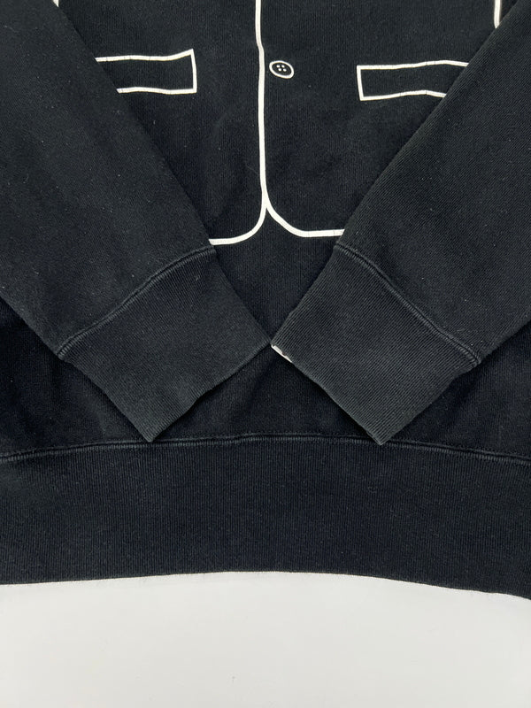 【中古品】【メンズ】 A BATHING APE アベイシングエイプ Tuxedo Sweatshirt タキシードスウェットシャツ トップス 142-260808-SH-23-hon サイズ：M カラー：ブラック 万代Net店