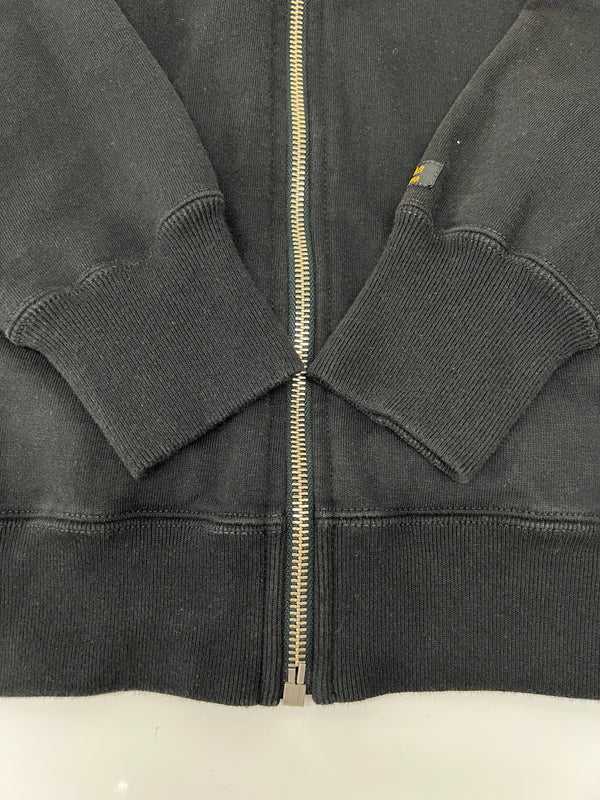 【中古品】【メンズ】 THE FLAT HEAD Baldos フラットヘッド Native Pattern Full Zip Sweatshirt Hoodie ネイティブ パターン フルジップ スウェット パーカー 145-260808-SH-19-hon サイズ：M カラー：ブラック 万代Net店