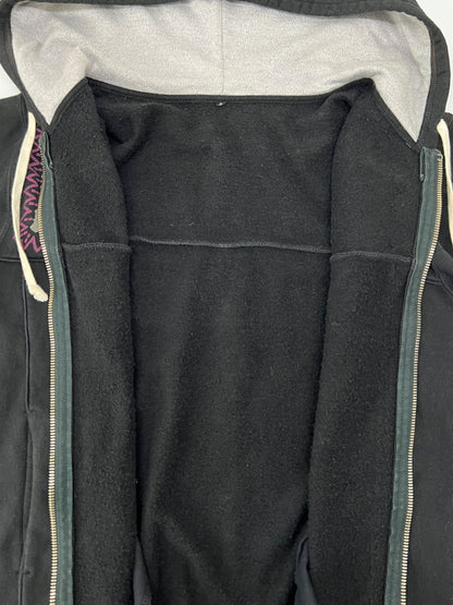【中古品】【メンズ】 THE FLAT HEAD Baldos フラットヘッド Native Pattern Full Zip Sweatshirt Hoodie ネイティブ パターン フルジップ スウェット パーカー 145-260808-SH-19-hon サイズ：M カラー：ブラック 万代Net店
