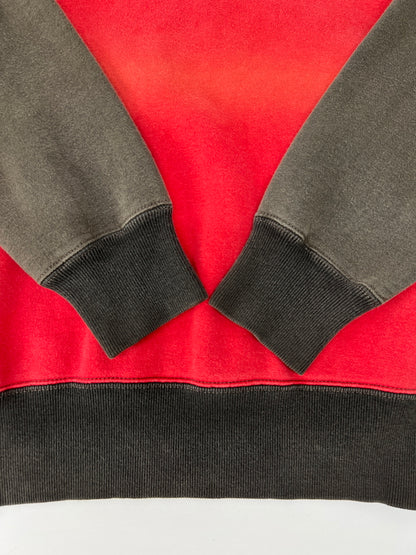【現状渡し品】【メンズ】 THE FLAT HEAD フラットヘッド Sweatshirt スウェット トップス 145-260809-SH-23-hon サイズ：M カラー：レッド グレー 万代Net店