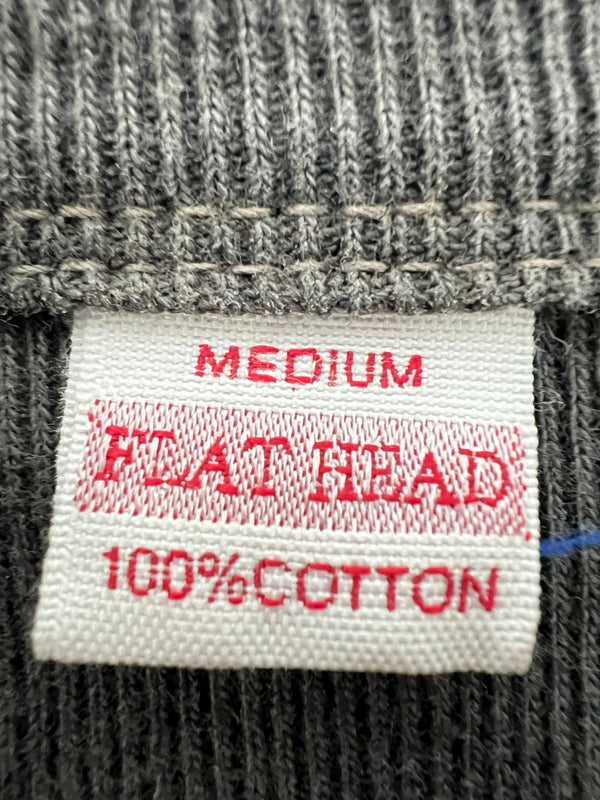 【現状渡し品】【メンズ】 THE FLAT HEAD フラットヘッド Sweatshirt スウェット トップス 145-260809-SH-23-hon サイズ：M カラー：レッド グレー 万代Net店