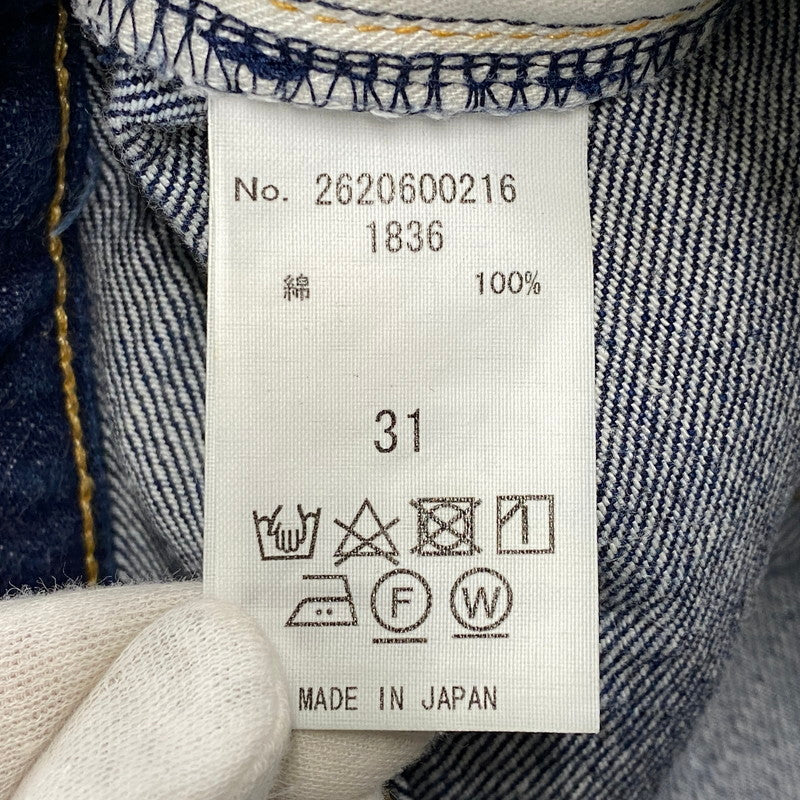【現状渡し品】【メンズ】 RON HERMAN ロンハーマン DENIM デニム 2620600216 赤耳 1836 BUTTONFLY DENIM PANTS バタフライ デニム パンツ ズボン ボトムス 158-260809-ya-03-izu サイズ：31 カラー：インディゴ 万代Net店