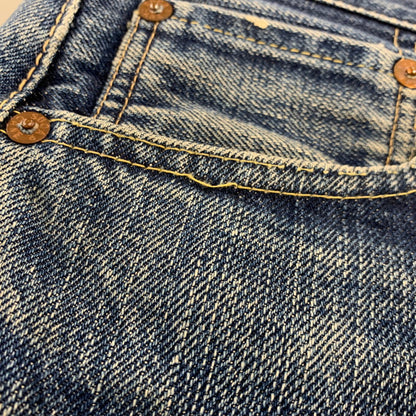 【中古品】【メンズ】 SUGARCANE シュガーケーン 刻印98 緑耳 V STITCH 1998年製 BUTTONFLY DENIM PANTS ボタンフライ デニム パンツ ズボン ボトムス 156-260818-ya-02-izu サイズ：下記参照 カラー：インディゴ 万代Net店