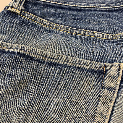【中古品】【メンズ】 SUGARCANE シュガーケーン 刻印98 緑耳 V STITCH 1998年製 BUTTONFLY DENIM PANTS ボタンフライ デニム パンツ ズボン ボトムス 156-260818-ya-02-izu サイズ：下記参照 カラー：インディゴ 万代Net店