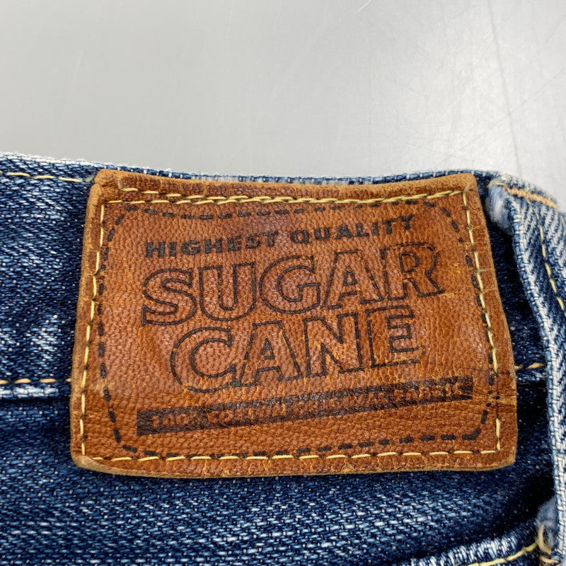 【中古品】【メンズ】 SUGARCANE シュガーケーン 刻印98 緑耳 V STITCH 1998年製 BUTTONFLY DENIM PANTS ボタンフライ デニム パンツ ズボン ボトムス 156-260818-ya-02-izu サイズ：下記参照 カラー：インディゴ 万代Net店