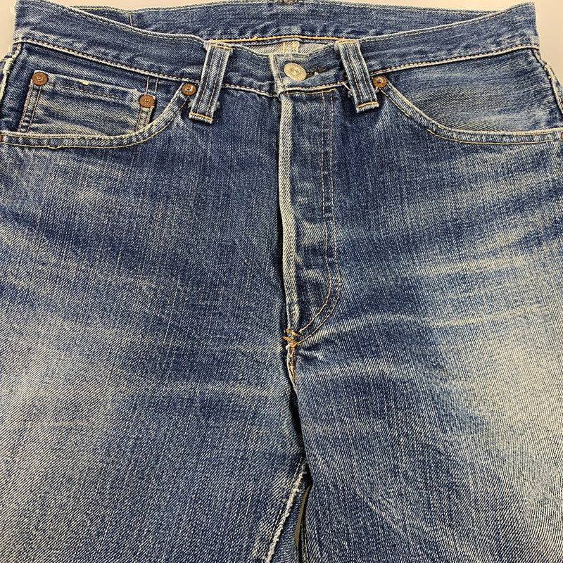 【中古品】【メンズ】 SUGARCANE シュガーケーン 刻印98 緑耳 V STITCH 1998年製 BUTTONFLY DENIM PANTS ボタンフライ デニム パンツ ズボン ボトムス 156-260818-ya-02-izu サイズ：下記参照 カラー：インディゴ 万代Net店