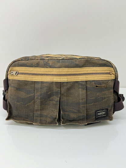 【現状渡し品】【メンズ】 PORTER ポーター 70th ANNIVERSARY GREEN EYE WAIST BAG 70周年記念 グリーンアイ ウエストバッグ カバン ボディバッグ 188-260815-kk-19-hon カラー：タイガーカモ 万代Net店
