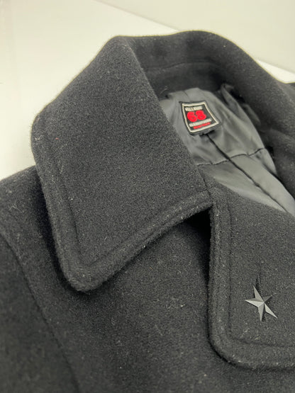 【中古品】【メンズ】 68&BROTHERS シックスティエイトアンドブラザーズ WOOL PEA COAT ウール Pコート アウター 147-260815-kk-07-hon サイズ：L カラー：ブラック 万代Net店