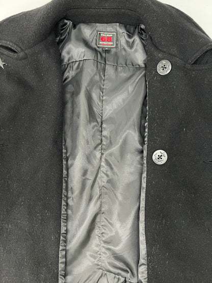 【中古品】【メンズ】 68&BROTHERS シックスティエイトアンドブラザーズ WOOL PEA COAT ウール Pコート アウター 147-260815-kk-07-hon サイズ：L カラー：ブラック 万代Net店