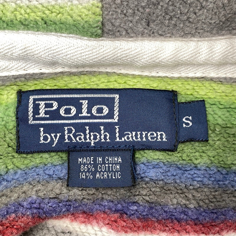【中古品】【メンズ】 Polo by Ralph Lauren ポロバイラルフローレン ELBOW PATCH HOODIE エルボーパッチ フーディー パーカー 147-260718-as-03-izu サイズ：S カラー：グレー 万代Net店