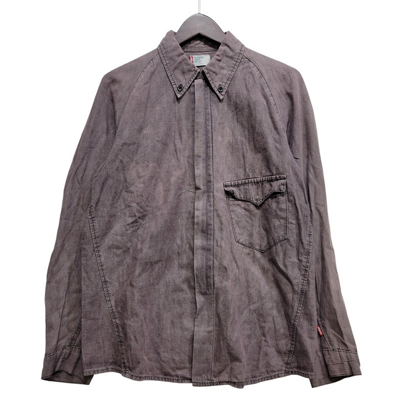 【中古品】【メンズ】 LEVI'S ENGINEERED JEANS リーバイス エンジニアド ジーンズ BUTTON DOWN SHIRT JACKET ボタン ダウン シャツ ジャケット アウター 146-260721-kh-05-izu サイズ：M カラー：パープル 万代Net店