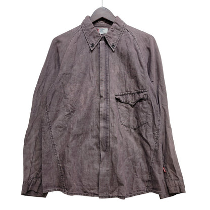 【中古品】【メンズ】 LEVI'S ENGINEERED JEANS リーバイス エンジニアド ジーンズ BUTTON DOWN SHIRT JACKET ボタン ダウン シャツ ジャケット アウター 146-260721-kh-05-izu サイズ：M カラー：パープル 万代Net店