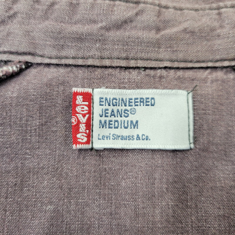 【中古品】【メンズ】 LEVI'S ENGINEERED JEANS リーバイス エンジニアド ジーンズ BUTTON DOWN SHIRT JACKET ボタン ダウン シャツ ジャケット アウター 146-260721-kh-05-izu サイズ：M カラー：パープル 万代Net店