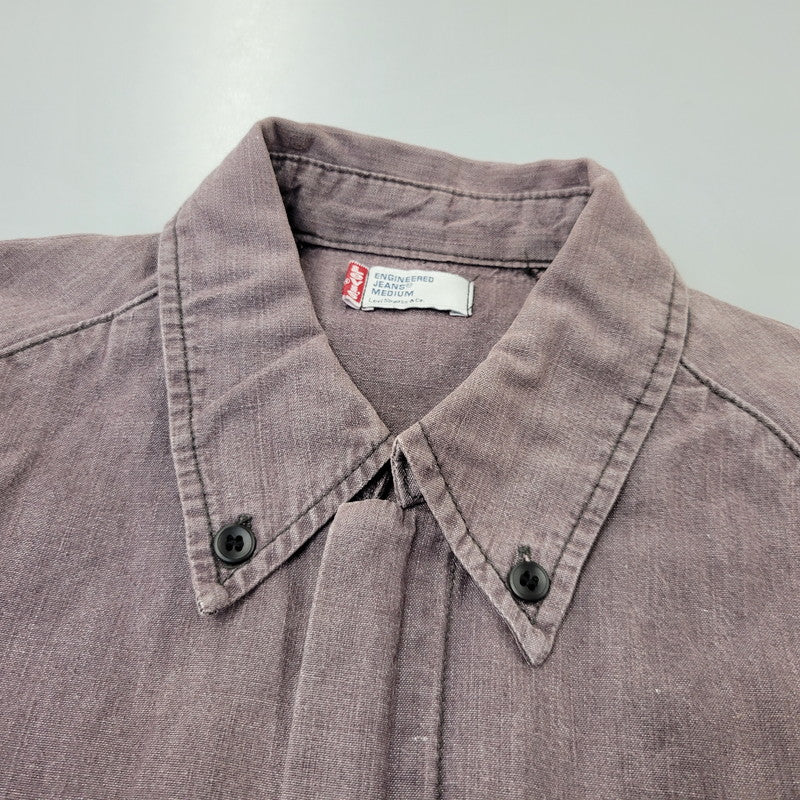 【中古品】【メンズ】 LEVI'S ENGINEERED JEANS リーバイス エンジニアド ジーンズ BUTTON DOWN SHIRT JACKET ボタン ダウン シャツ ジャケット アウター 146-260721-kh-05-izu サイズ：M カラー：パープル 万代Net店
