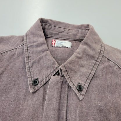 【中古品】【メンズ】 LEVI'S ENGINEERED JEANS リーバイス エンジニアド ジーンズ BUTTON DOWN SHIRT JACKET ボタン ダウン シャツ ジャケット アウター 146-260721-kh-05-izu サイズ：M カラー：パープル 万代Net店