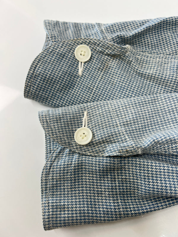 【中古品】【メンズ】 JELADO ジェラード × COPANO コパノ 別注 コラボ Baruterri French Cook Jacket JC-1020 インディゴ千鳥格子フレンチクックジャケット アウター 145-260809-SH-03-hon サイズ：S 万代Net店