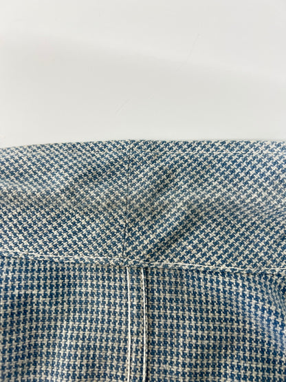 【中古品】【メンズ】 JELADO ジェラード × COPANO コパノ 別注 コラボ Baruterri French Cook Jacket JC-1020 インディゴ千鳥格子フレンチクックジャケット アウター 145-260809-SH-03-hon サイズ：S 万代Net店