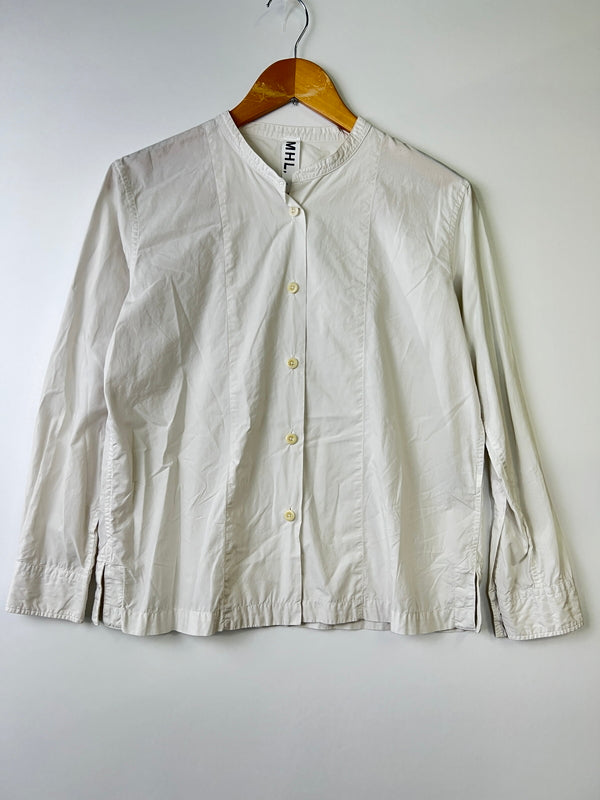 【中古品】【レディース】 MHL エムエイチエル LONG SLEEVE SHIRT 595-9253580 長袖シャツ トップス 141-260918-YS-04-hon サイズ：I カラー：ホワイト 万代Net店