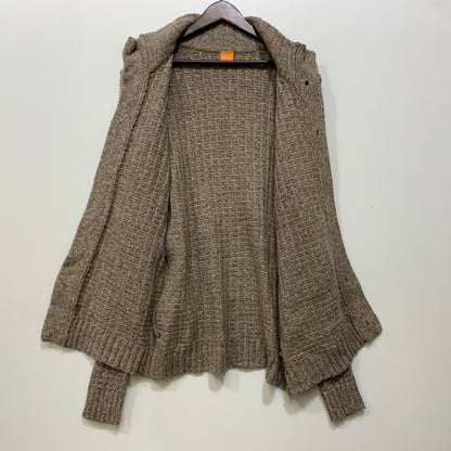 【中古品】【メンズ】 HUGO BOSS ヒューゴボス BOSS ORANGE KNIT CARDIGAN ボス オレンジ ニット カーディガン トップス 141-260712-ya-20-izu サイズ：L カラー：ブラウン 万代Net店