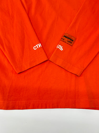 【中古品】【メンズ】 HERON PRESTON ヘロンプレストン CTNMB TURTLE-NECK LS T-SHIRT HMAB001F18600021 タートルネック ロングスリーブ Tシャツ 長袖 トップス 142-260803-kk-08-hon サイズ：L カラー：オレンジ 万代Net店